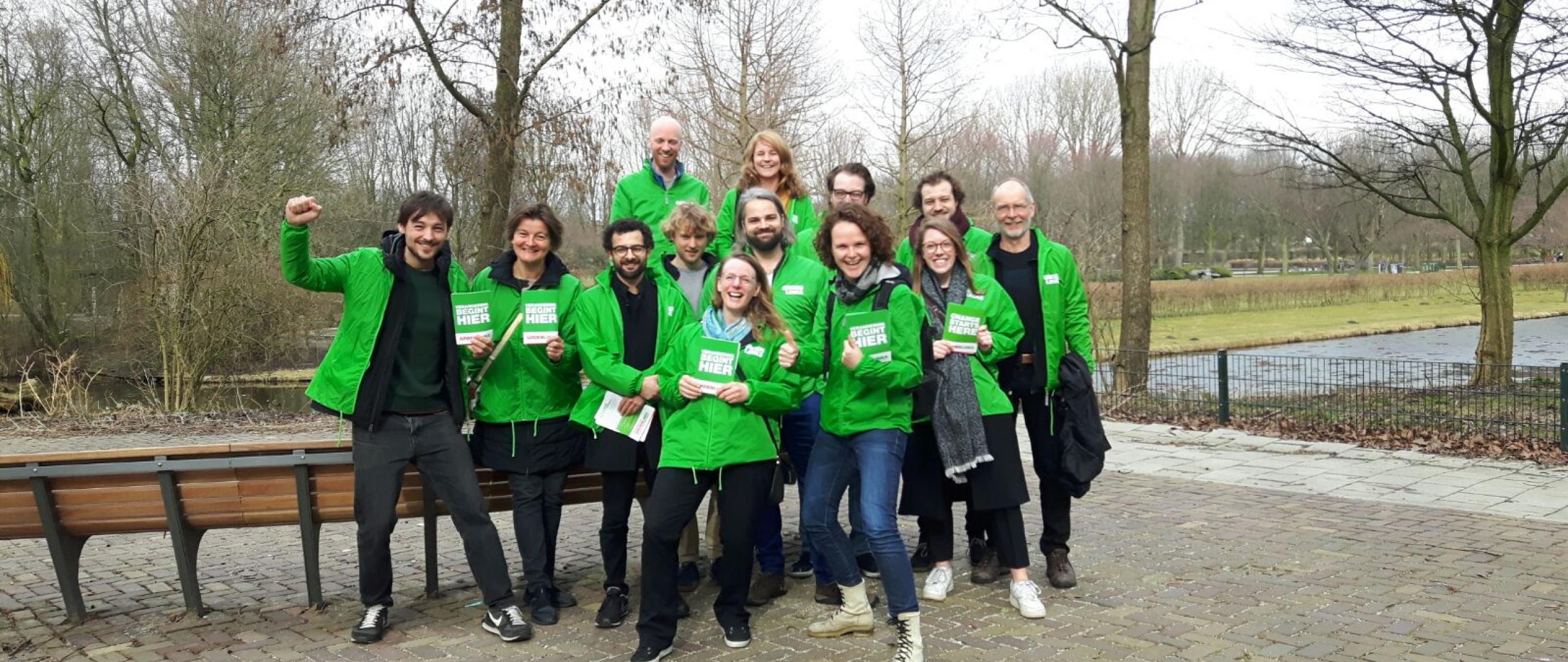 GroenLinks Amsterdam West op campagne