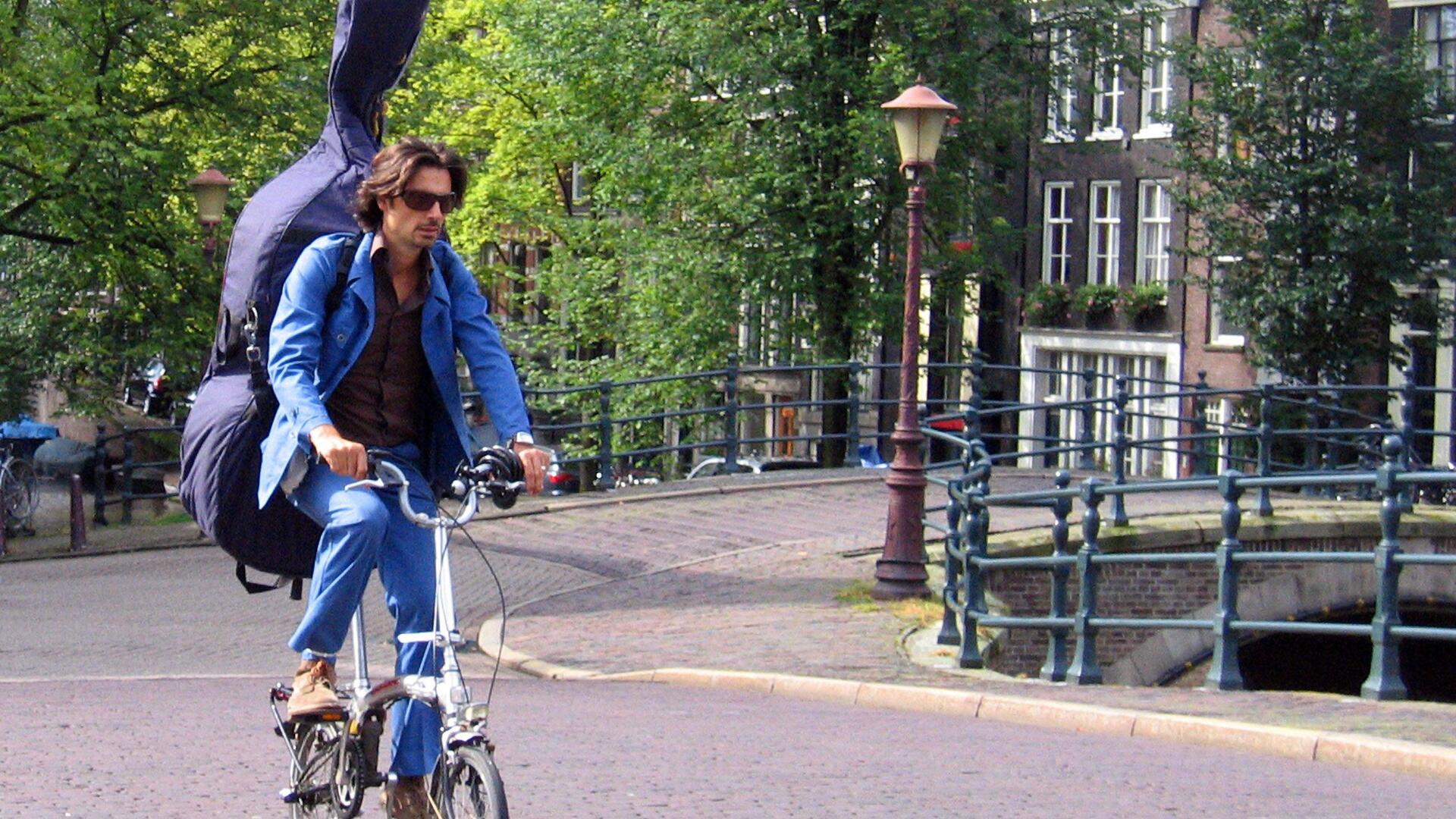 Fietser in Amsterdam